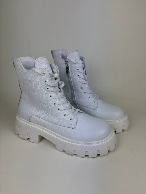 Ботинки 346.чанкиw. Белый бартон уценка