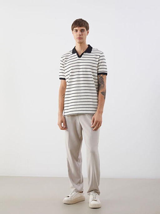 Polo Yaka ?izgili Erkek Ti??rt