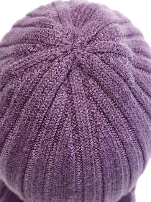 Шапка жен. шерсть+акр LB-N88046 violet - Labbra фото 3