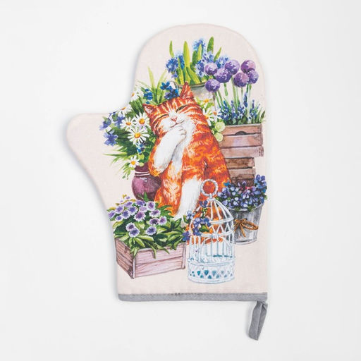 Набор кухонный Любимая бабушка варежка-прихватка 20х28см, прихватка 19х19см, 100% хлопок - Этель фото 2