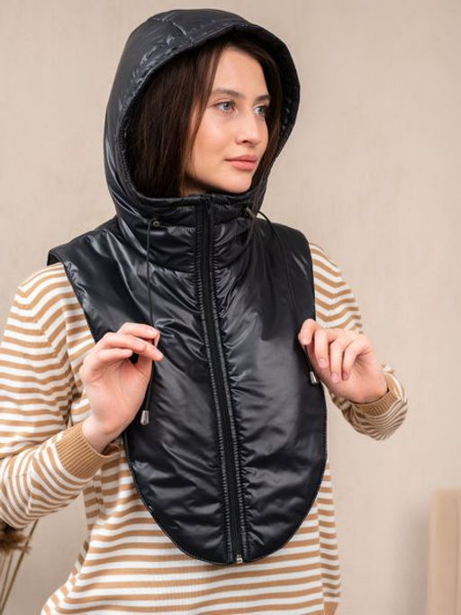 Капор черный, капюшон - Yollochka фото 5