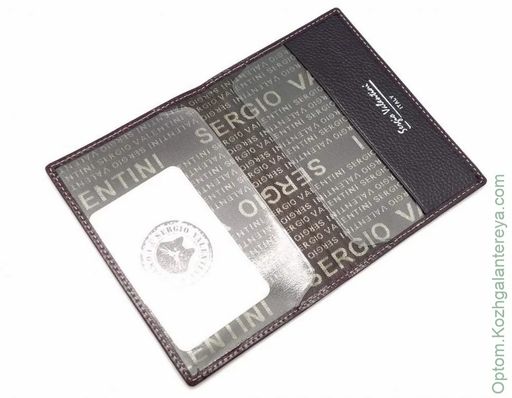 Женская кожаная обложка для паспорта Sergio Valentini СВ 3222-005/1  фото 2