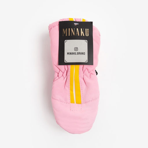 Цена за 2 шт. Варежки зимние для девочки MINAKU, светло-розовые, размер 16-17