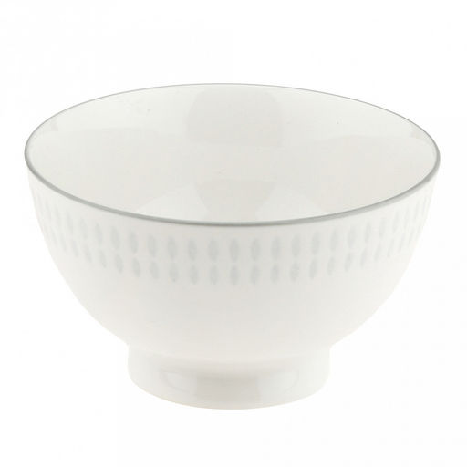 Облако Пиала фарфоровая 350мл, д11,5см, h6,6см, рельефный декор - голубой, отводка, белый (Китай) - Домашняя мода фото 2