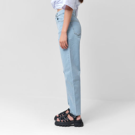 Джинсы женские мом MIST: Denim, размер (28) 44, голубые