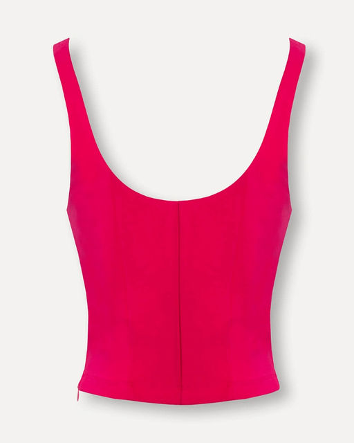 Приталенная блузка-топ корсетного кроя - Incity фото 13