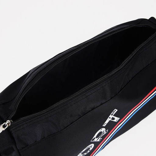 Сумка спортивная на молнии, длинный ремень, цвет чёрный/триколор - Simaland фото 4