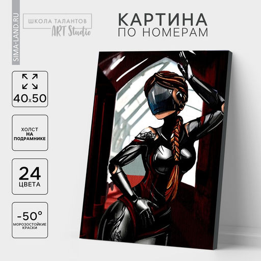 Картина по номерам на холсте с подрамником «Пластичная балерина»‎, 40×50 см