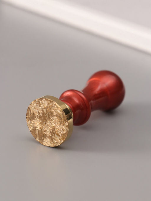 Печать для сургуча с пластиковой ручкой «Розы», 6.3×2.5×2.5 см