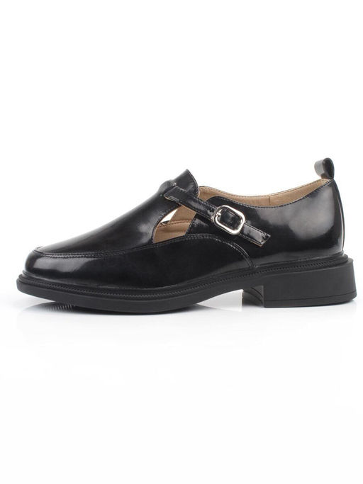 06-PDEB98-3 BLACK Туфли женские (натуральная кожа)