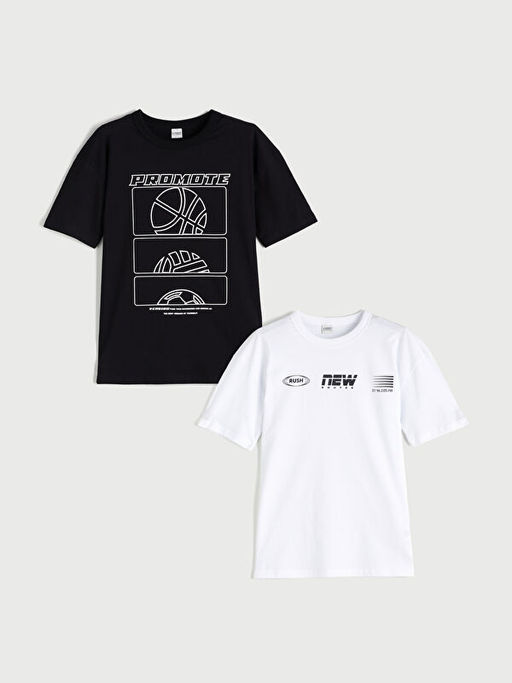 Bisiklet Yaka Erkek ?ocuk Ti??rt 2li