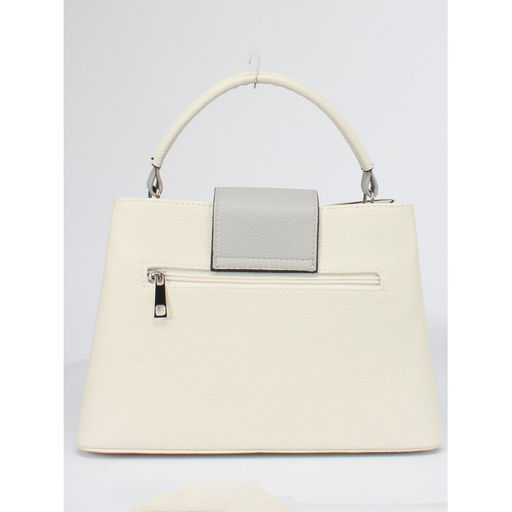 Сумка женская искусственная кожа ADEL-46, 1отд+карм/пер, плечевой ремень, бежевый/серый флотер 259208 - Adelia фото 2