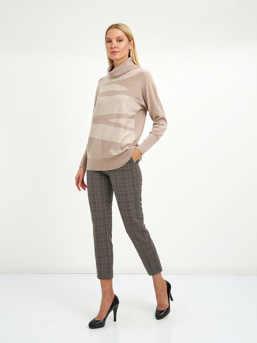 водолазка женская бежевая из шерсти - Glenfield фото 3