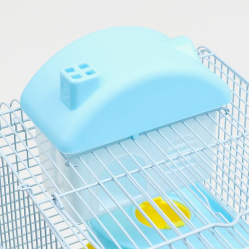 Клетка для мелких грызунов Пижон, с наполнением, 27 х 21 х 45 см, голубая  фото 4