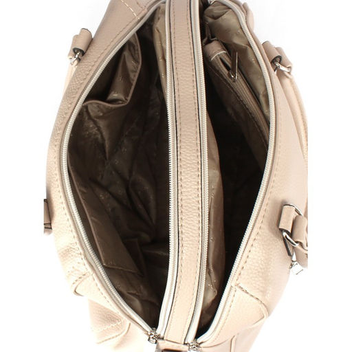 Сумка женская искусственная кожа ADEL-162/2в/ММ, 2отд, плеч/рем. бежевый флотер 259271 - Adelia фото 3