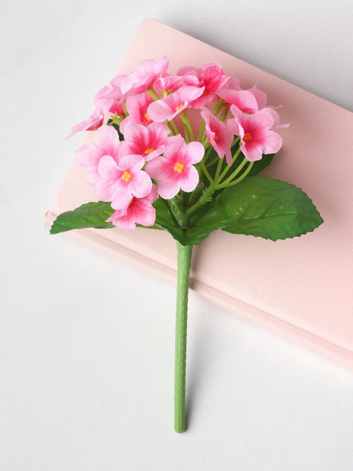 Цветок искусственный РОЗОВЫЙ Фиалка 22 см / W01316-2 /уп 112/300/600/ 738968 - ГалеонТрейд фото 2