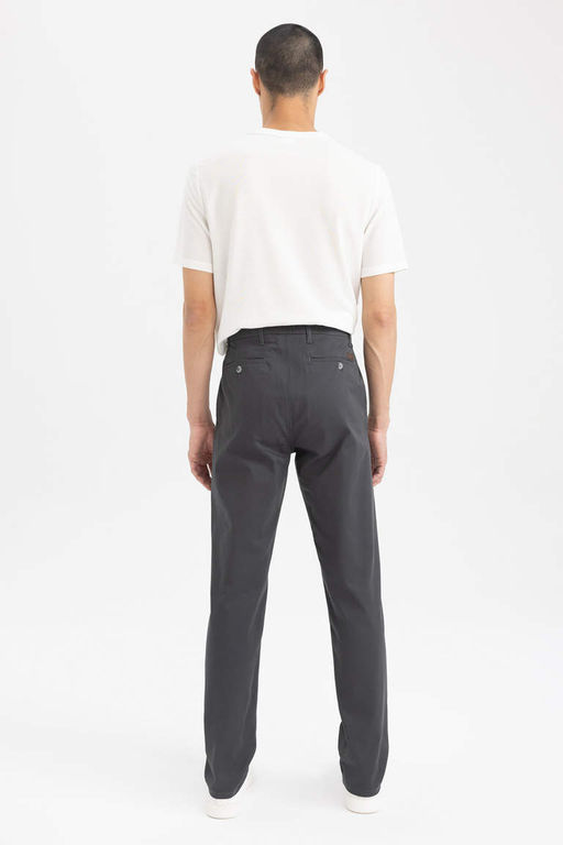 Новые габардиновые брюки прямого кроя стандартного кроя - Defacto фото 7