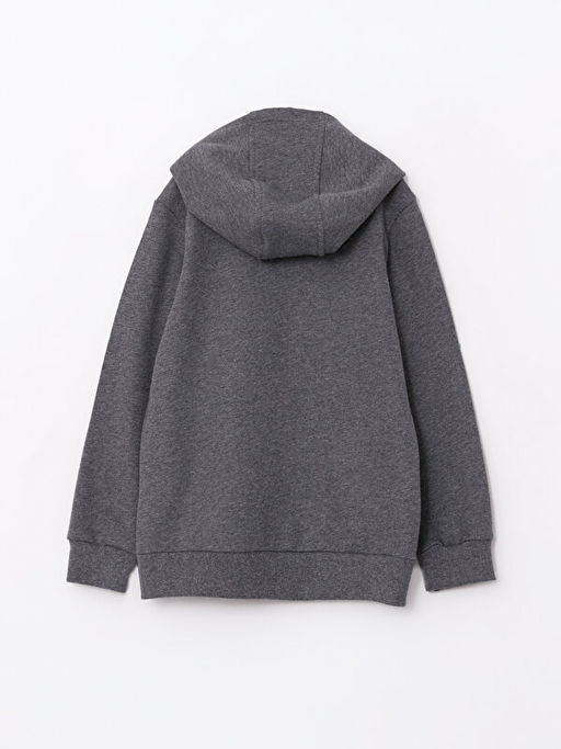 Kap??onlu Basic Uzun Kollu K?z ?ocuk Fermuarl? Sweatshirt - Waikiki фото 2