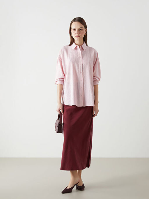 Dokulu Oversize Kad?n G?mlek