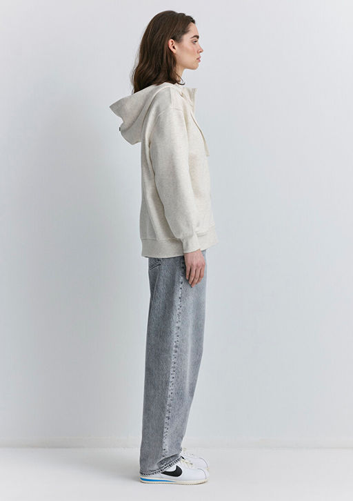 Mavi Patch Logo Fermuarl? Bej Sweatshirt  фото 4