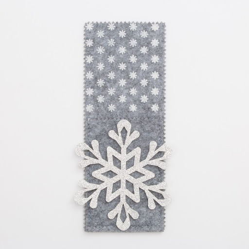 Набор конвертов для столовых приборов Доляна Снежинка - 4 шт.  фото 2