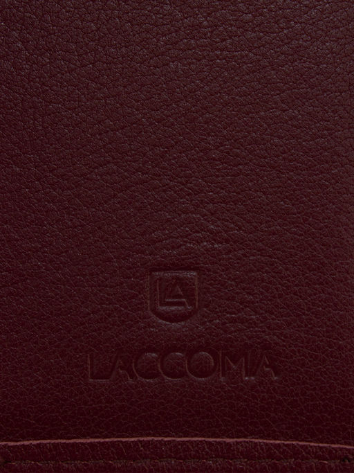 LACCOMA визитница 708-57-красное вино натуральная кожа полиэстр