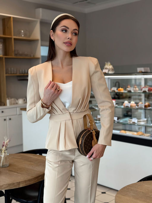 Жакет AURA 1124-170-Р кремовый