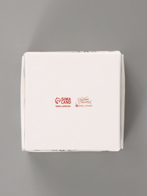 Цена за 5 шт. Коробка подарочная новогодняя «С новым годом», 6.5×6.5×6.5 см