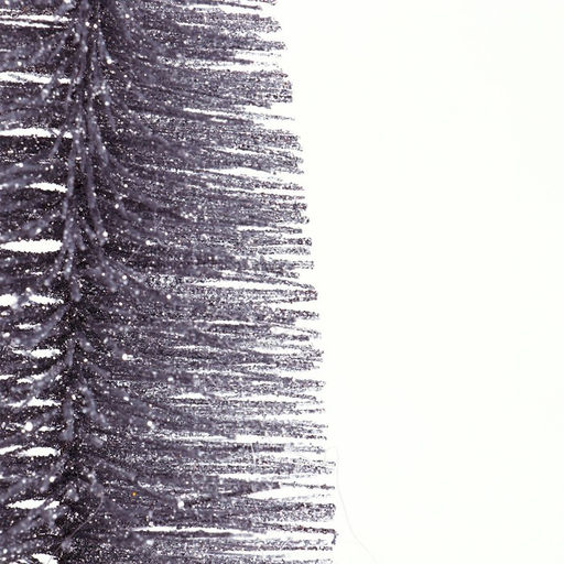 Декор новогодний «Ёлка в серебристом цвете с блёстками», 8×8×20 см