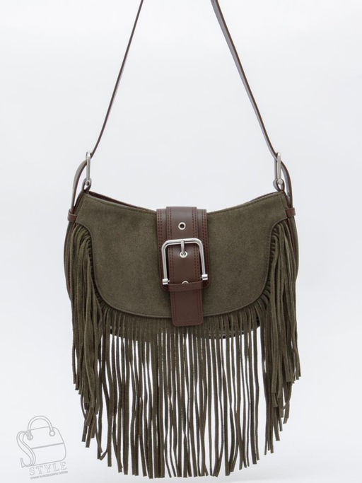 Сумка женская кожаная 99057-1NN wine khaki Natale Navetta в Новосибирске