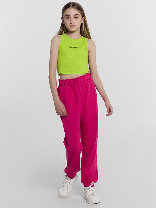 Топ для девочек в лаймово-зеленом цвете - Mark formelle фото 4