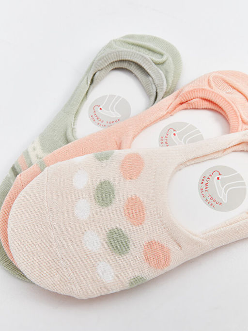 Desenli Kad?n Babet ?orap 3l?