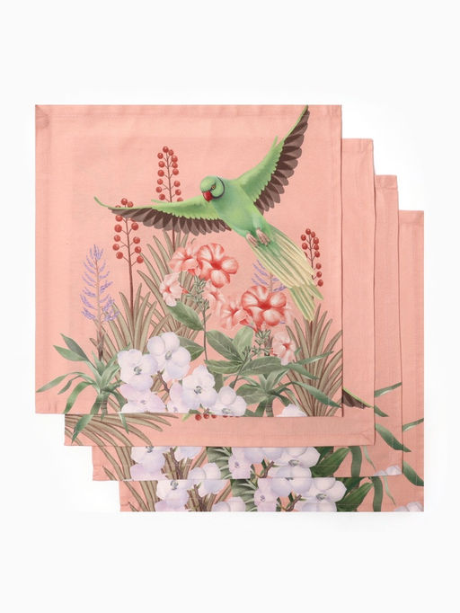 Салфетки сервировочные на стол «Этель» Tropical animals, 40×40 см, набор 4 шт., 100% хлопок