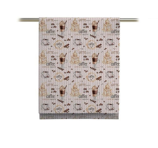 Полотенце 50*60 см вафельное (Кофе Латте, бежевый)