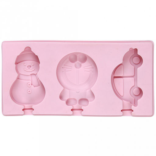 Форма силиконовая для замораживания фруктового льда/мороженого "Ассорти-3" 18х9х2см, цвета микс (Китай)