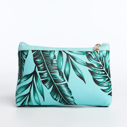 Набор косметичек 2 в 1 на молниях, цвет зелёный - Simaland фото 3