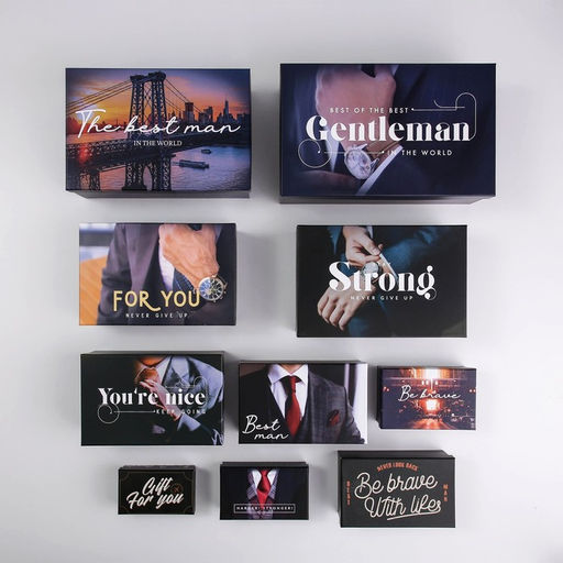 Набор подарочных коробок 10 в 1 MAN, 12 7 4 - 32.5 20 12.5 см - Дарите счастье фото 4