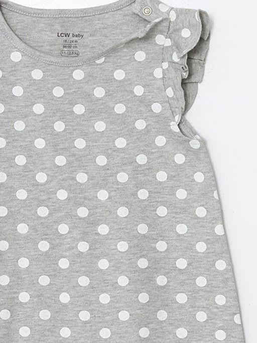 Bisiklet Yaka K?sa Kollu K?z Bebek Tulum - Waikiki фото 3