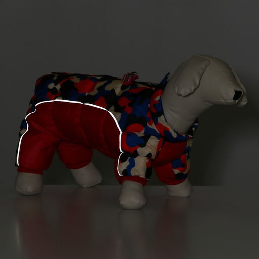 Комбинезон принтованный с замком на спине, размер 12 (ДС 28, ОГ 38, ОШ 27 см), красный - Simaland фото 10