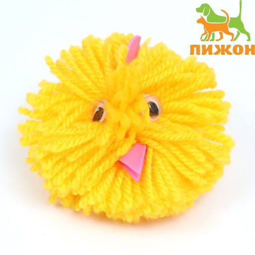 Игрушка для кошек Пушистый зверёк 5 см, микс цветов