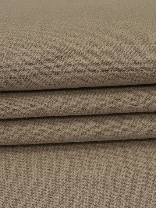 Конопля с хлопком-диагональ цв.Св.кофейный, ш.1.4м, конопля-80%, хлопок-20%, 246гр/м.кв - Купава фото 8
