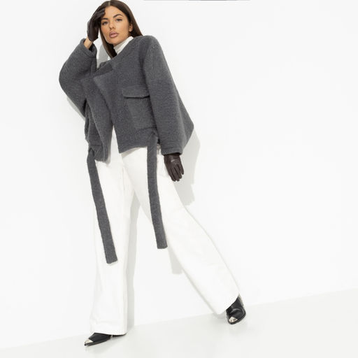 Жакет мягкий с поясом Короткий разговор - Charutti фото 4