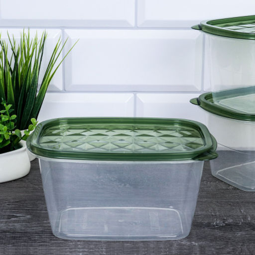 Салатник прямоугольный 3 штуки набор 17x11x9 см / P1 /уп 80/высокий - ГалеонТрейд фото 6