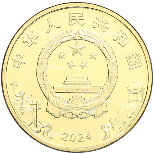 Монета 5 юаней 2024 года Китай Пекинская опера