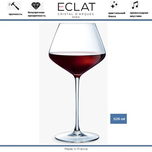 Набор фужеров (бокалов) для вина УЛЬТИМ 6шт 420мл