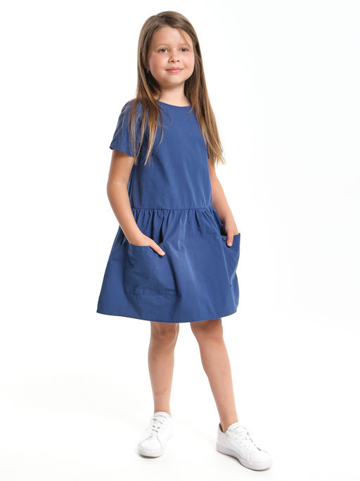 Платье с карманами UD 7917 серо-синий - Mini maxi фото 6