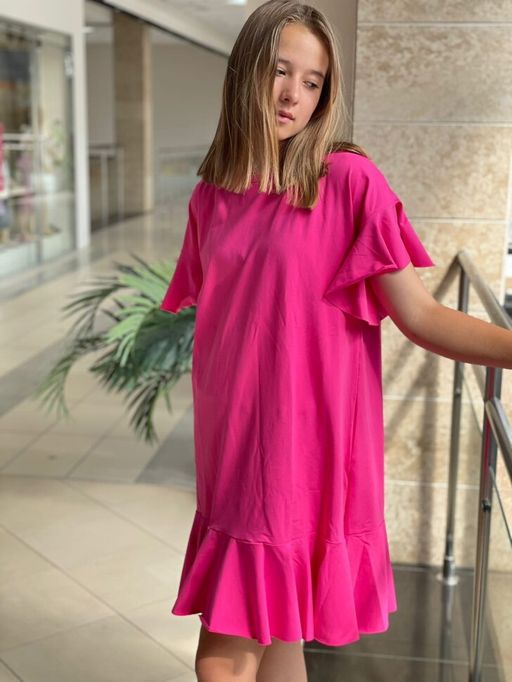 Платье с волнами ПЛОТНЫЙ ХЛОПОК