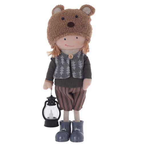 Игрушка набивная с подсветкой "Мальчик/Девочка", L13 W9 H37 см, 2в.