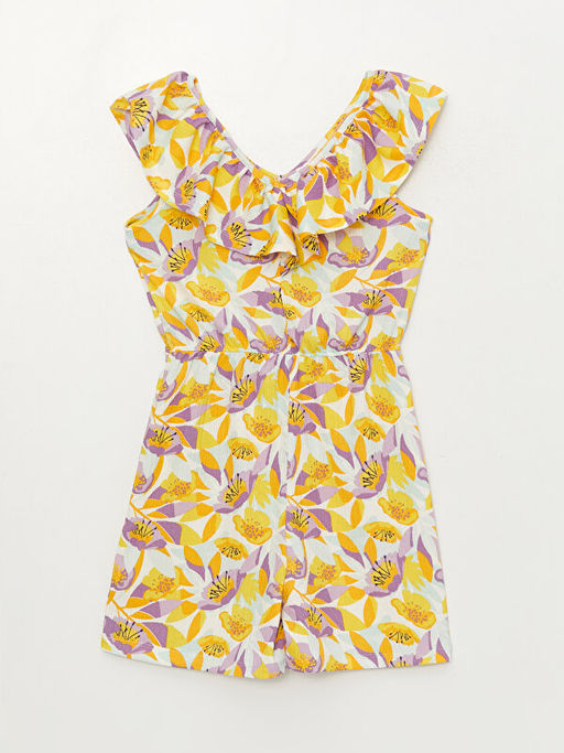 Kay?k Yaka Desenli K?z ?ocuk Tulum - Waikiki фото 2