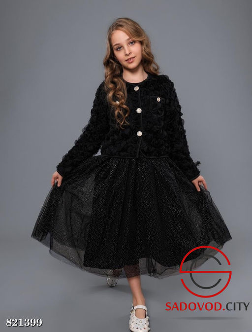 Праздничный комплект для девочки (пиджак + платье)